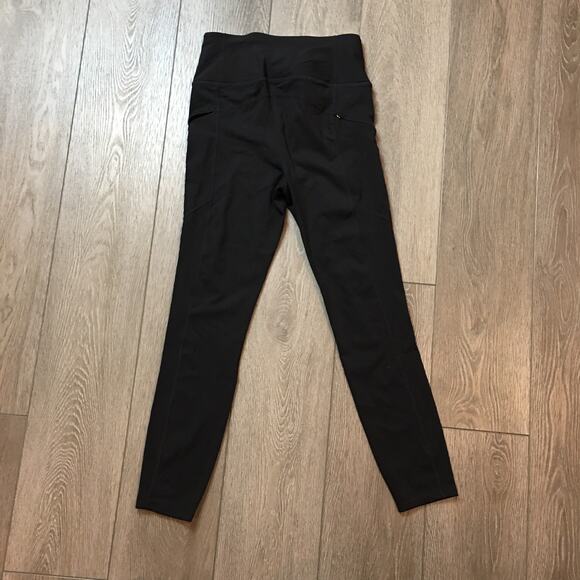 NWT Avia Flex Tech Leggings Small Black High Rise Pocket Stretch Yoga Pants - Picture 2 of 8